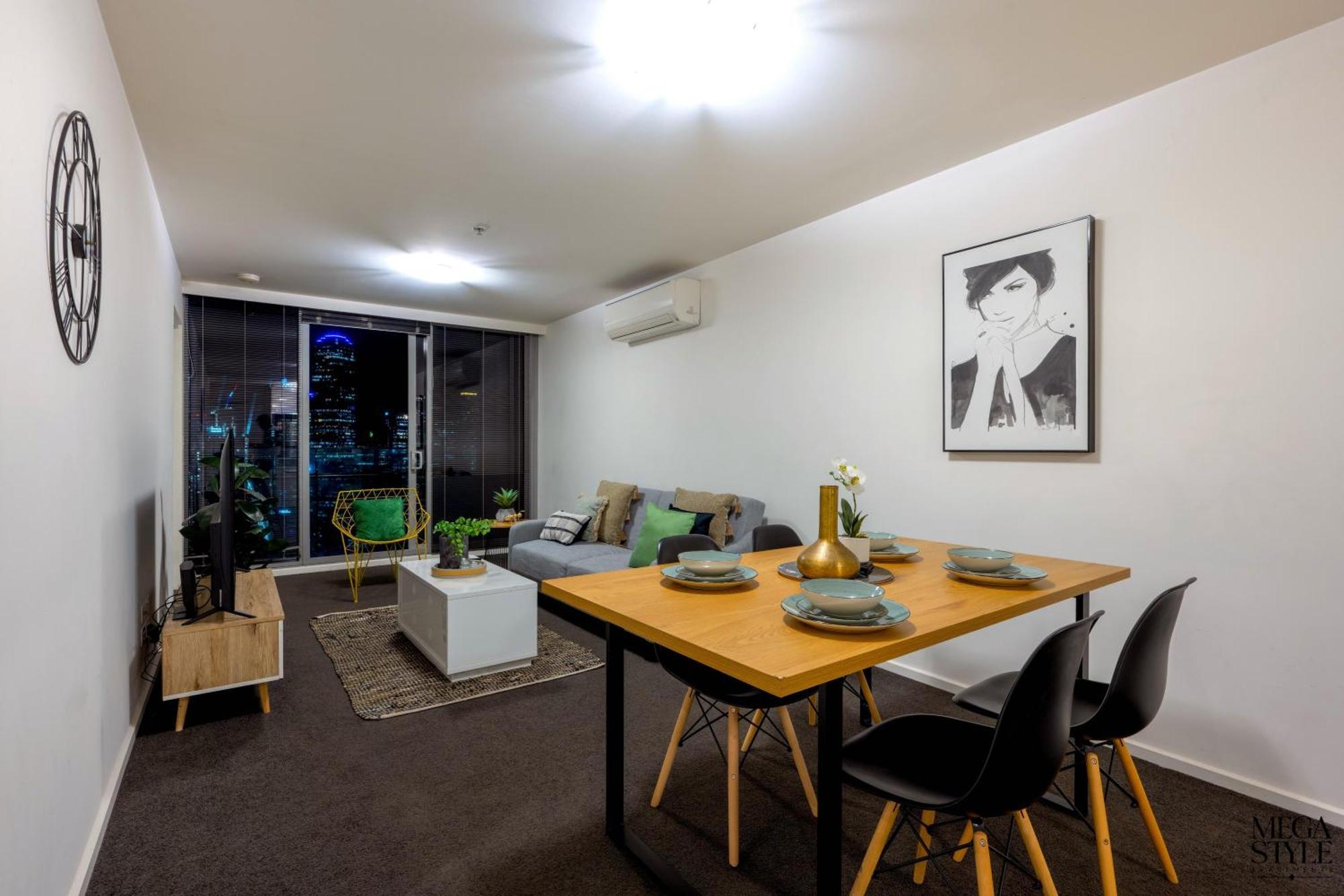 Mega Style Apartments Mainpoint Ville de Ville de Melbourne Chambre photo